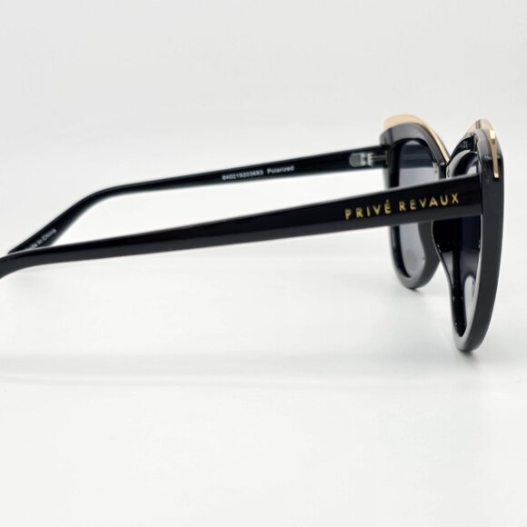 Prive Revaux The Juliet Black Frame Polarized Grey Len Cat Eye Sunglasses 53mm - Picture 8 of 16
